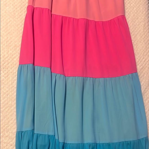 Jade Melody Womens Maxi Dress Tam Rainbow Halter Dress Small Colorful - Picture 4 of 9